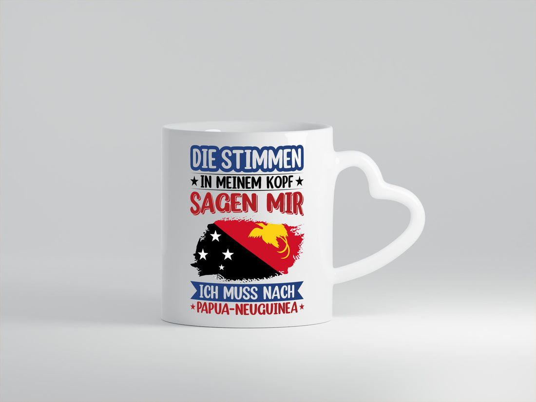 Papua-Neuguinea | Urlaub Stimmen in meinem Kopf v2 Humor Geschenkidee Tasse
