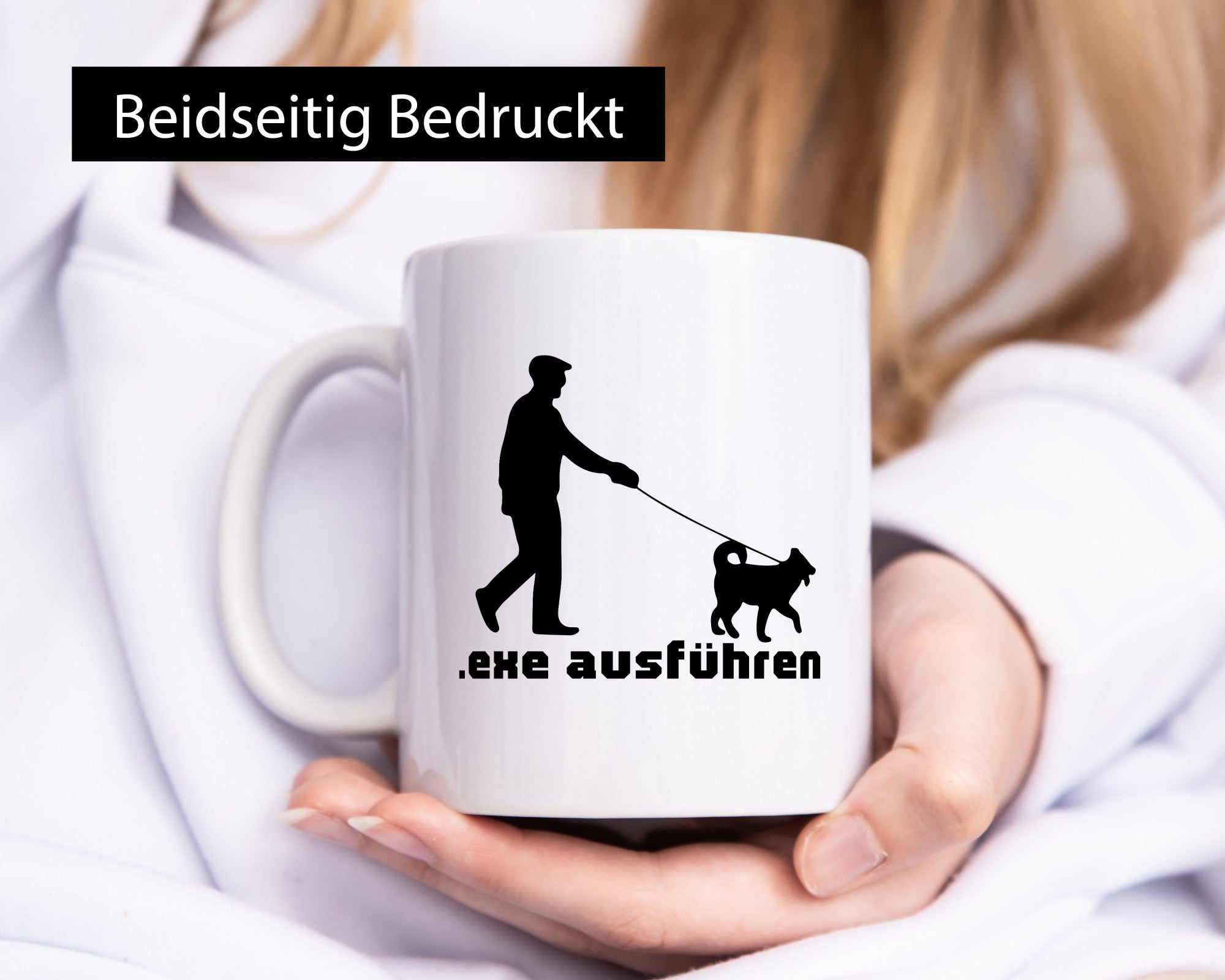 Exe ausführen | Echse Programmierer Informatiker Nerd Humor Geschenkidee Tasse