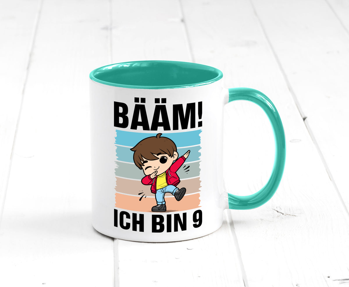 9. Geburtstag | Ich bin 9 Jahre Bäääm Dabbing Kind lustig Geschenkidee Geschenk Tasse