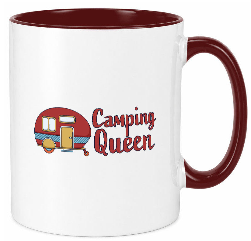 Camping Queen | Wohnanhänger Geschenk Humor Geschenkidee lustiger Spruch Tasse