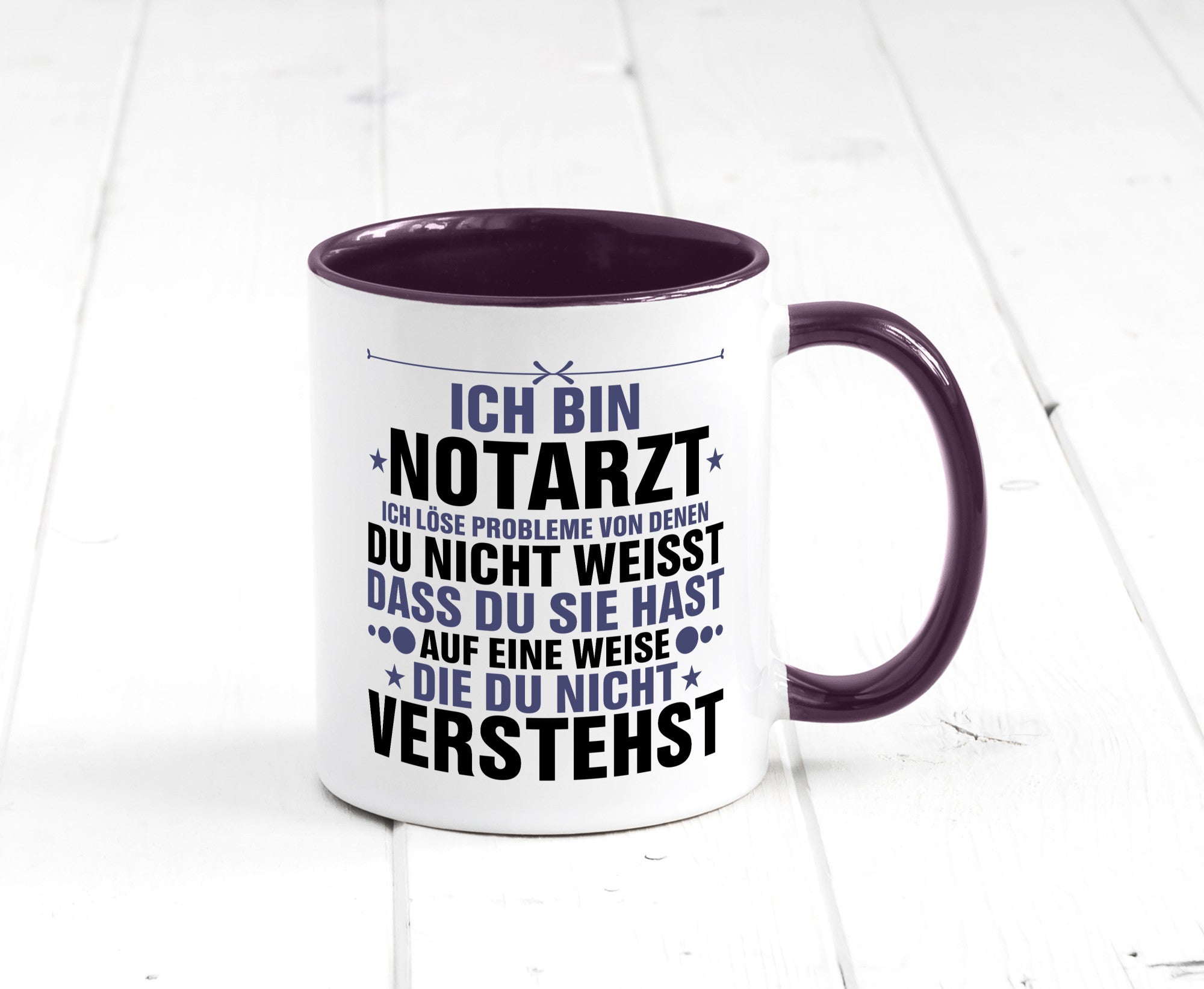 Löse Probleme: Notarzt | Arzt v2 Geschenkidee Humor Tasse