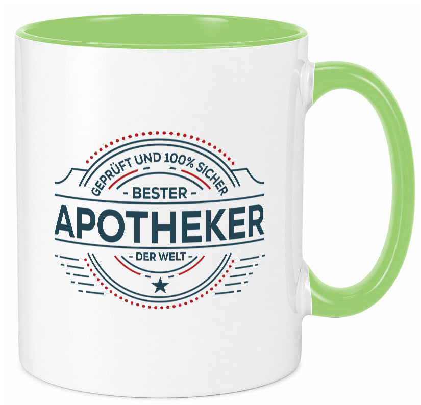 Geprüft und sicher: Apotheker | Apotheke Pharmazie Geschenkidee Humor Tasse