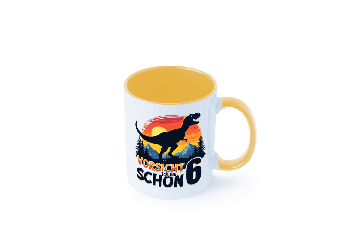 6. Geburtstag | 6 Jahre Dinosaurier Geschenkidee Humor Tasse