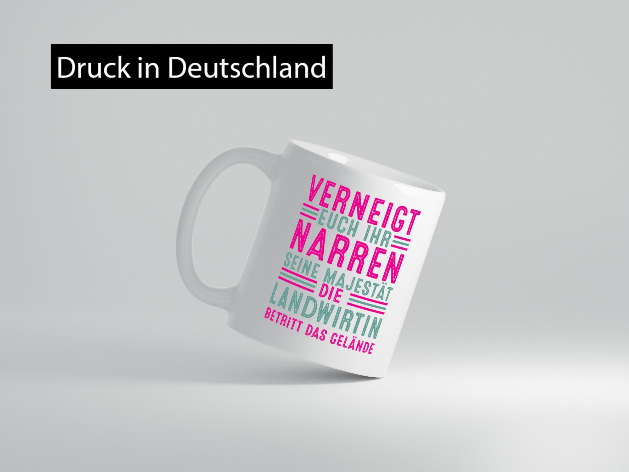 Verneigt euch: Landwirtin| Bäuerin | Landwirtschaft Geschenkidee Humor Tasse