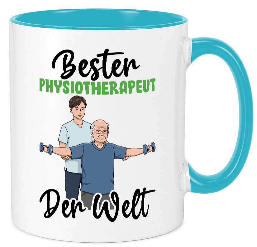 Bester Physiotherapeut v3 Geschenk Humor Geschenkidee lustiger Spruch Tasse