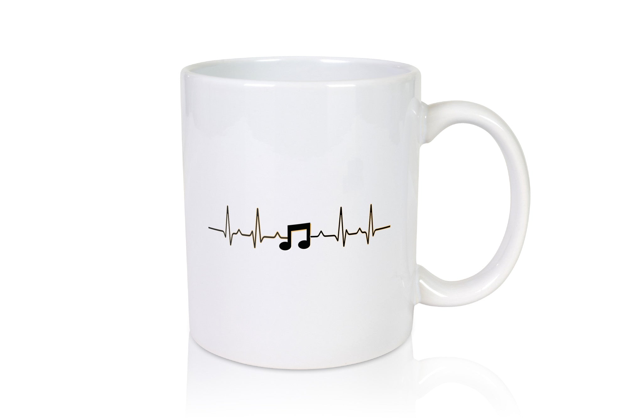 Note Herzschlag | Musik Symbol Musiker Musikant lustig Humor Geschenkidee