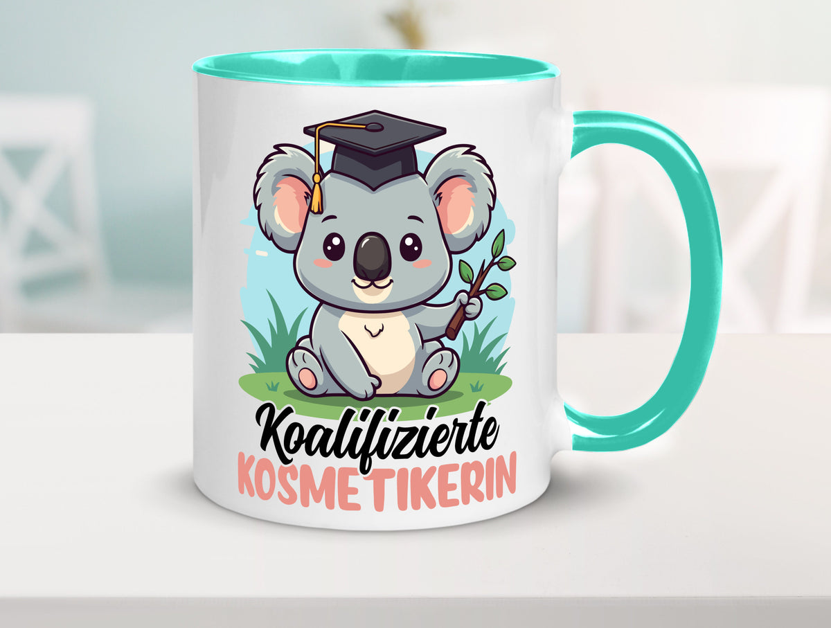 Koalifizierte Kosmetikerin | Kosmetik Stylistin Geschenkidee Humor Tasse