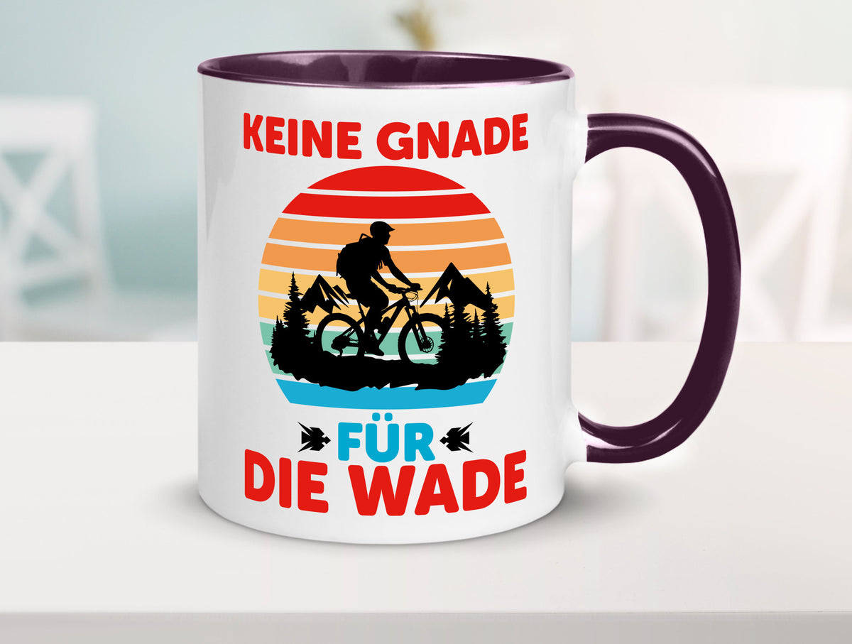 Keine Knade für die Wade | BMX Renrad Biker v2 lustig Humor Geschenkidee Tasse