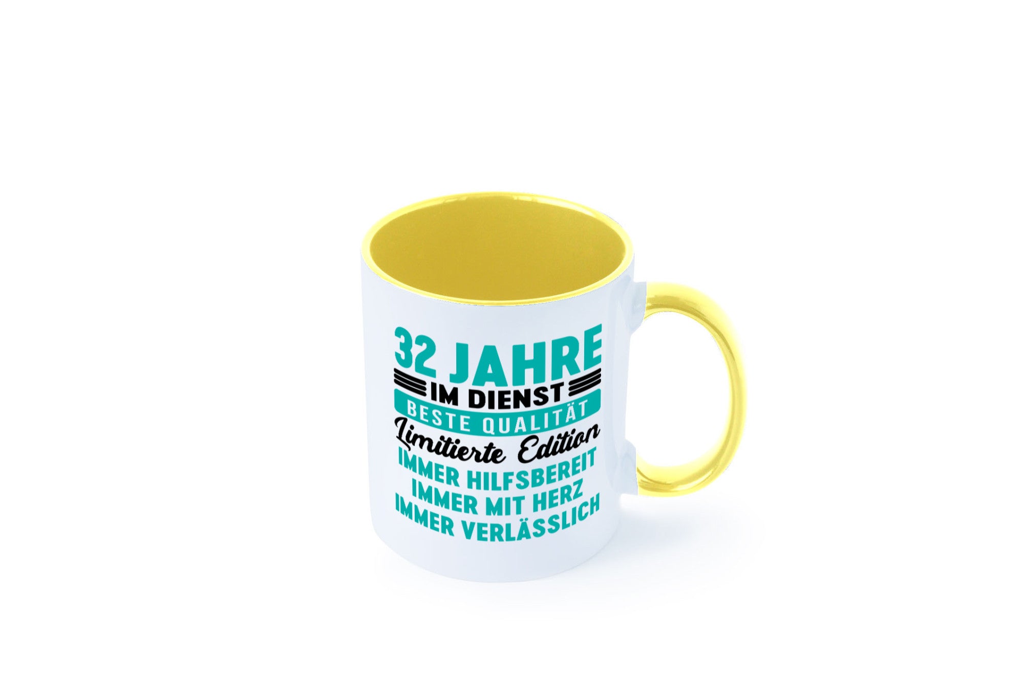 32 Jahre im Dienst | Jubiläum Arbeit v5 Geschenkidee Kollegen Büro Humor Tasse