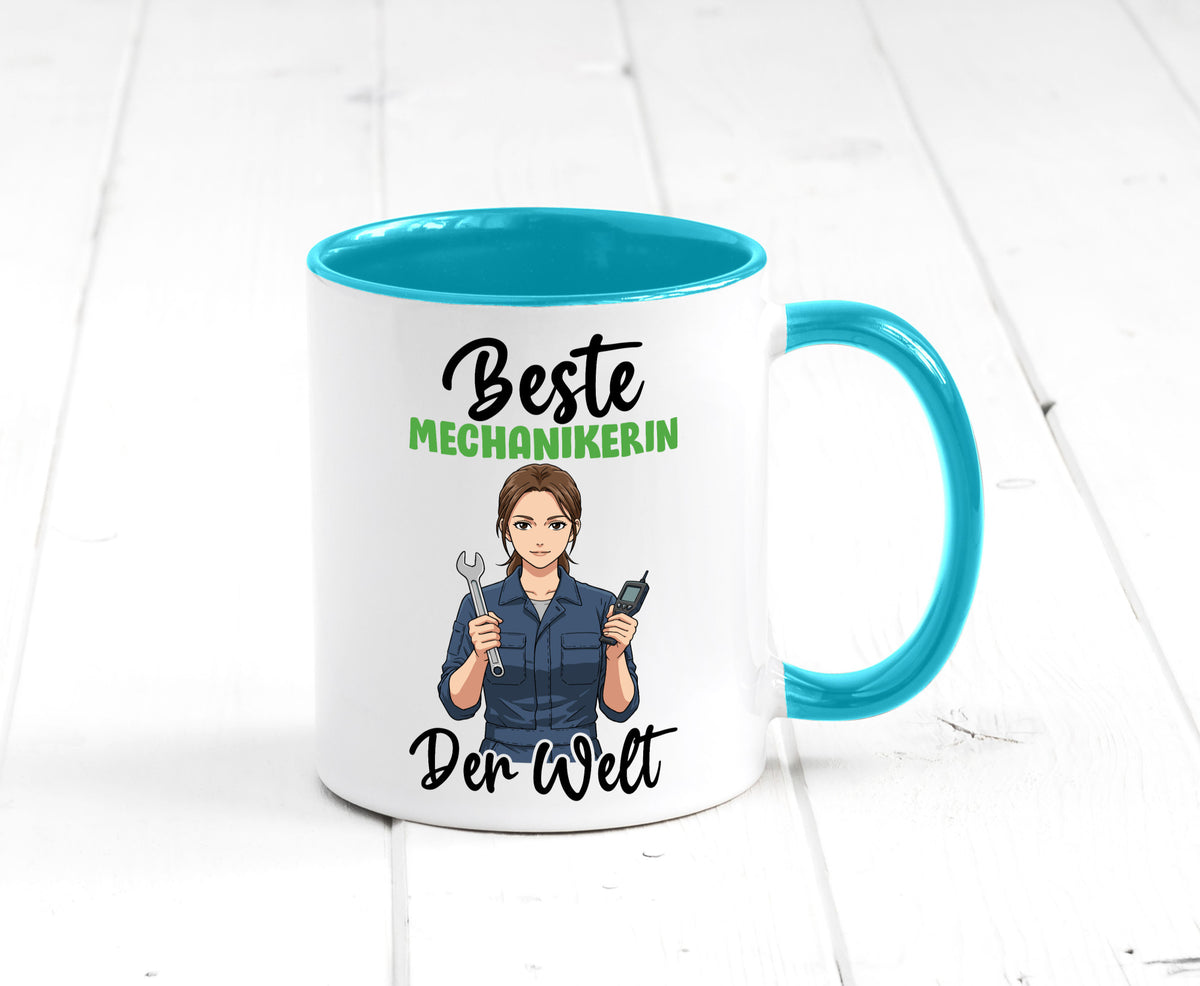 Beste Mechanikerin | KFZ v2 Humor Geschenkidee Tasse