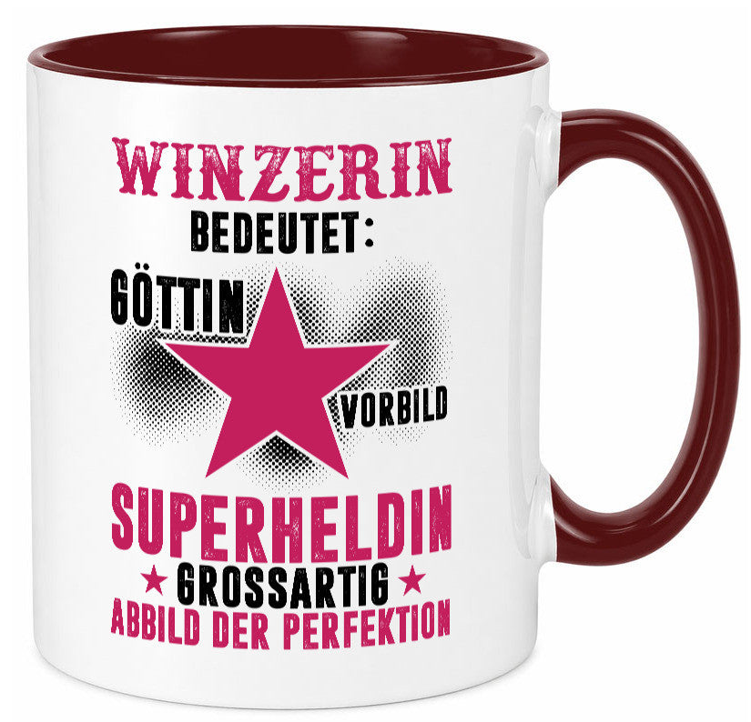 Bedeutung von Winzerin | Weinbauer Wein lustiger Spruch Geschenk Humor