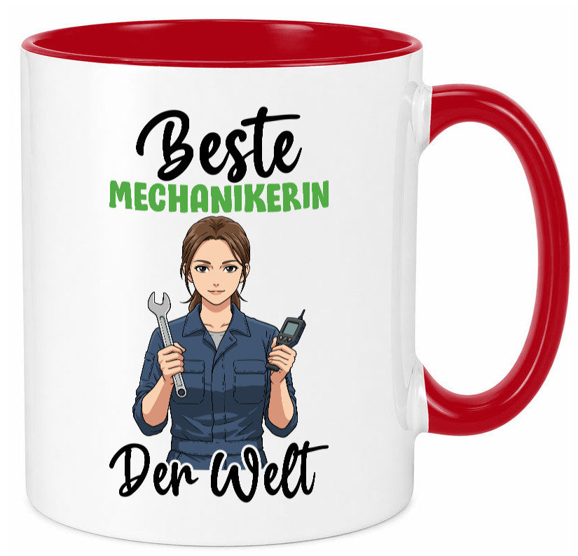 Beste Mechanikerin | KFZ v2 Humor Geschenkidee Tasse