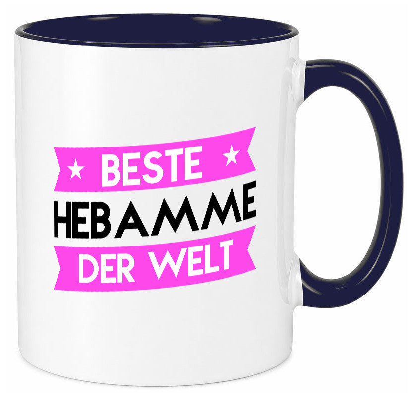 Beste Hebamme | Geburtshilfe lustiger Spruch Geschenk Humor Geschenkidee Tasse