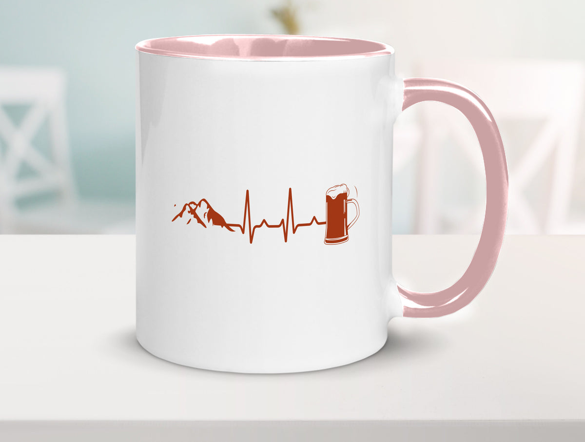 Berge und Bier | Wandern Wanderer Biertrinken Geschenkidee Humor Tasse