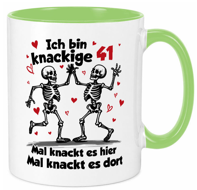 41. Geburtstag | Knackige 41 Ich bin alt v2 Humor Geschenkidee Tasse