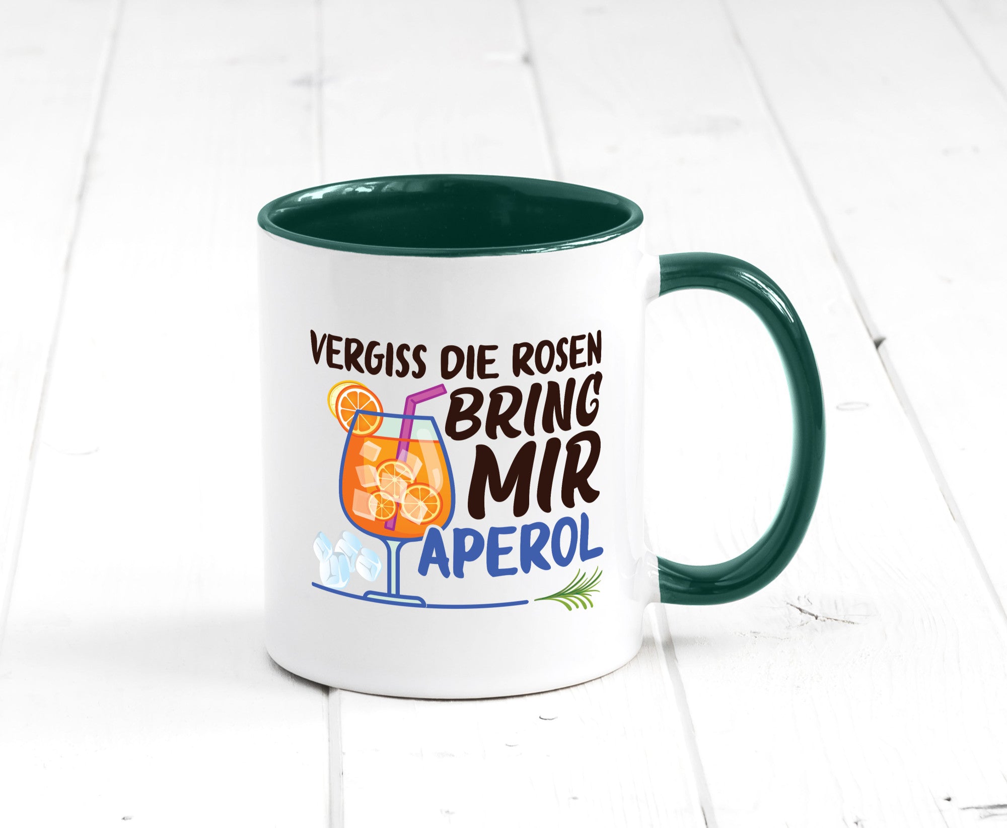 Bring mir Aperol | Rosen Paar Party Geschenkidee Humor Tasse
