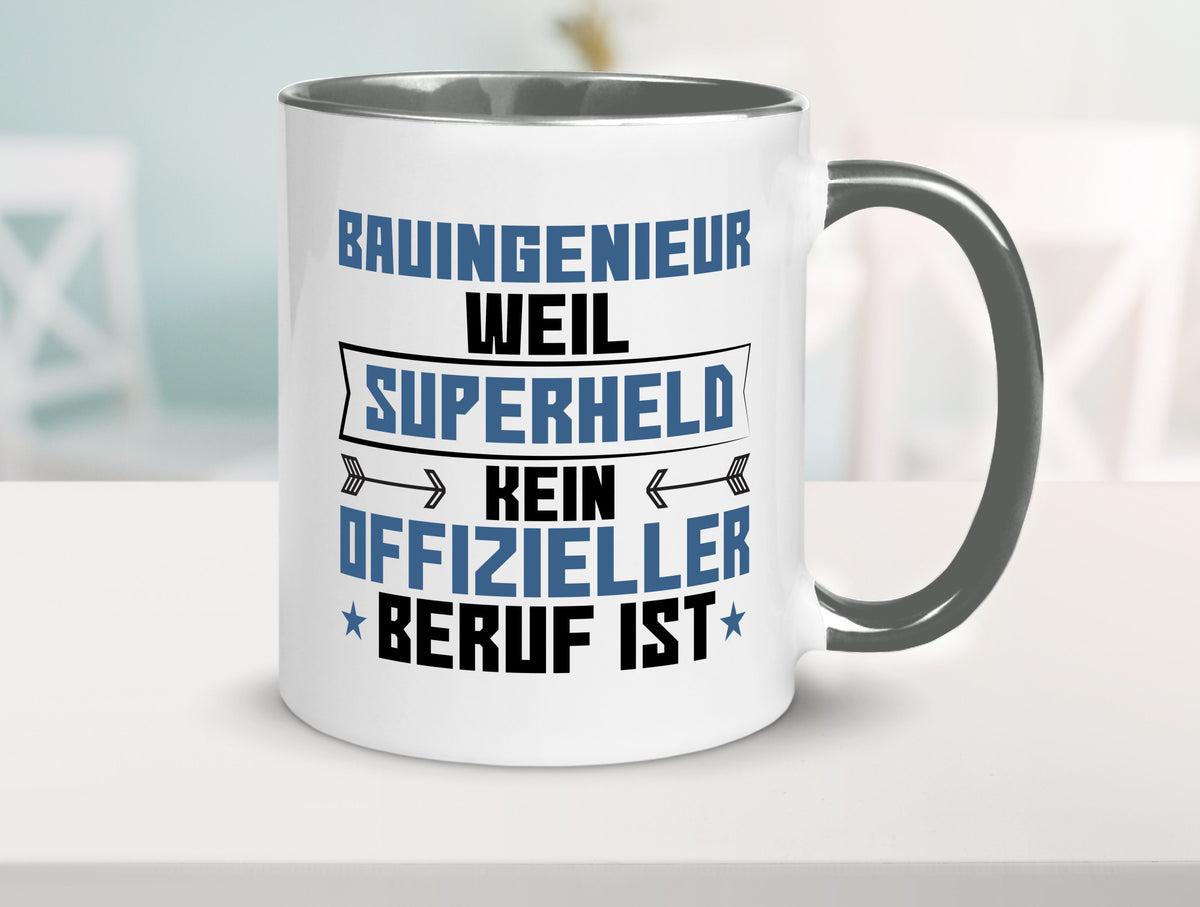 Superheld Bauingenieur | Ingenieur Humor Geschenkidee Tasse