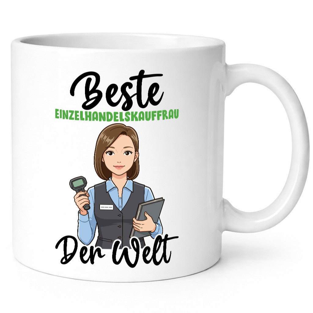 Beste Einzelhandelskauffrau | Einzelhandel v2 Geschenkidee Humor Tasse