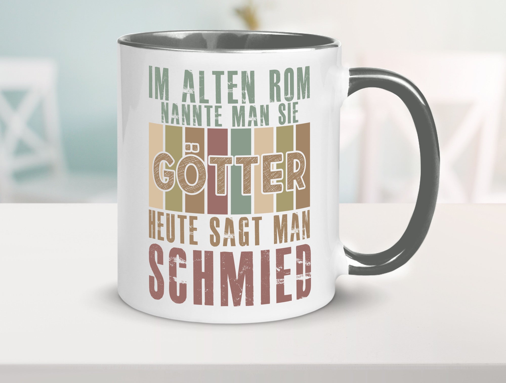 Heute sagt man: Schmied | schmieden lustig Humor Geschenkidee Geschenk Tasse