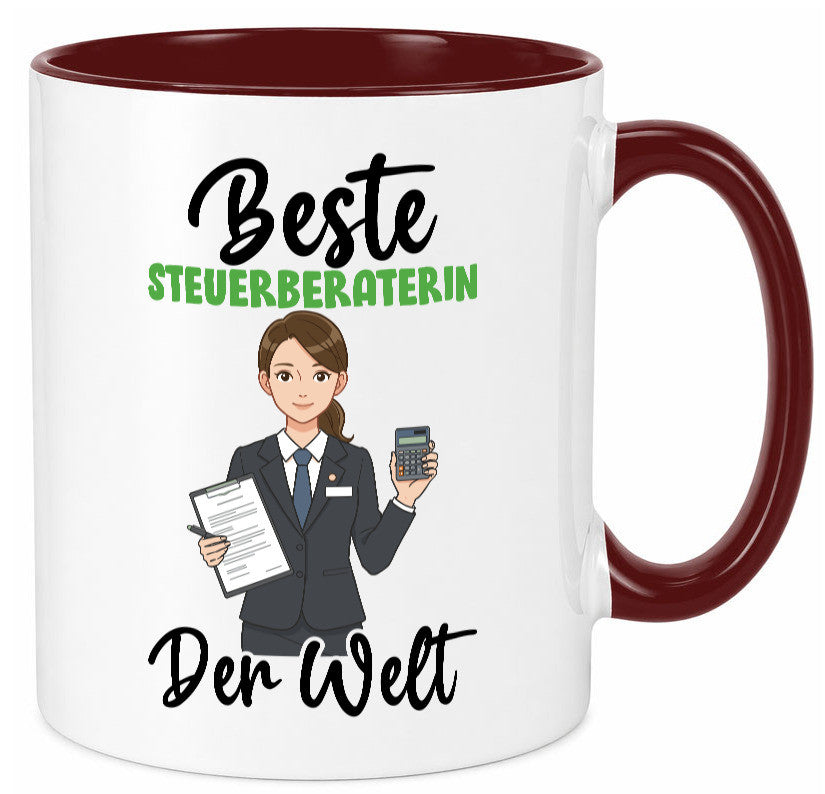 Beste Steuerberaterin | Steuer Beratung v2 Geschenkidee Humor Tasse