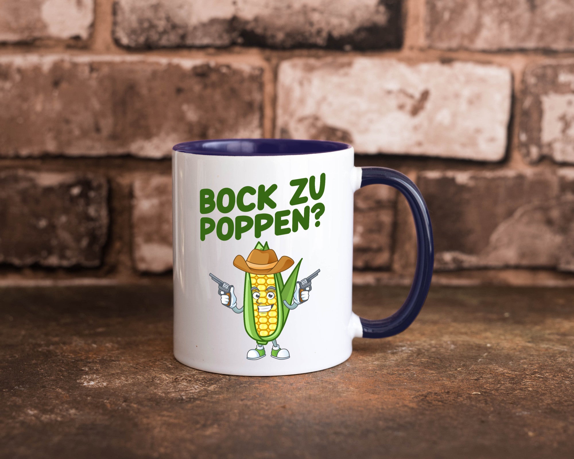 Bock auf Poppen | Mais Lustig Geschenk Humor Geschenkidee lustiger Spruch Tasse