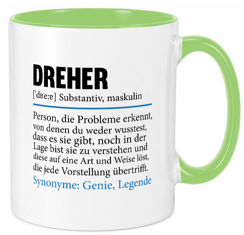 Dreher Humor | Fräser Zerspannungsmechaniker Geschenkidee Tasse