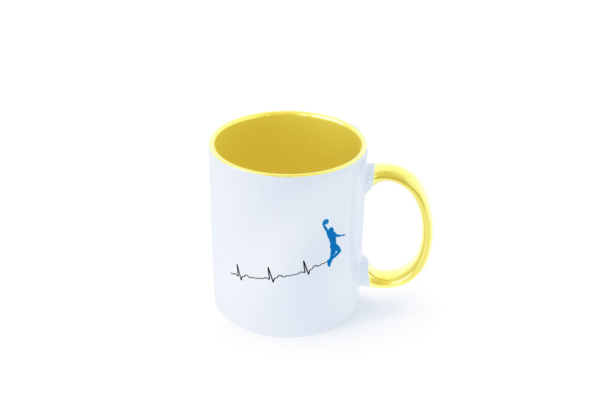 Herzschlag Basketball | Motiv Sport Ballsport Humor Geschenkidee Tasse