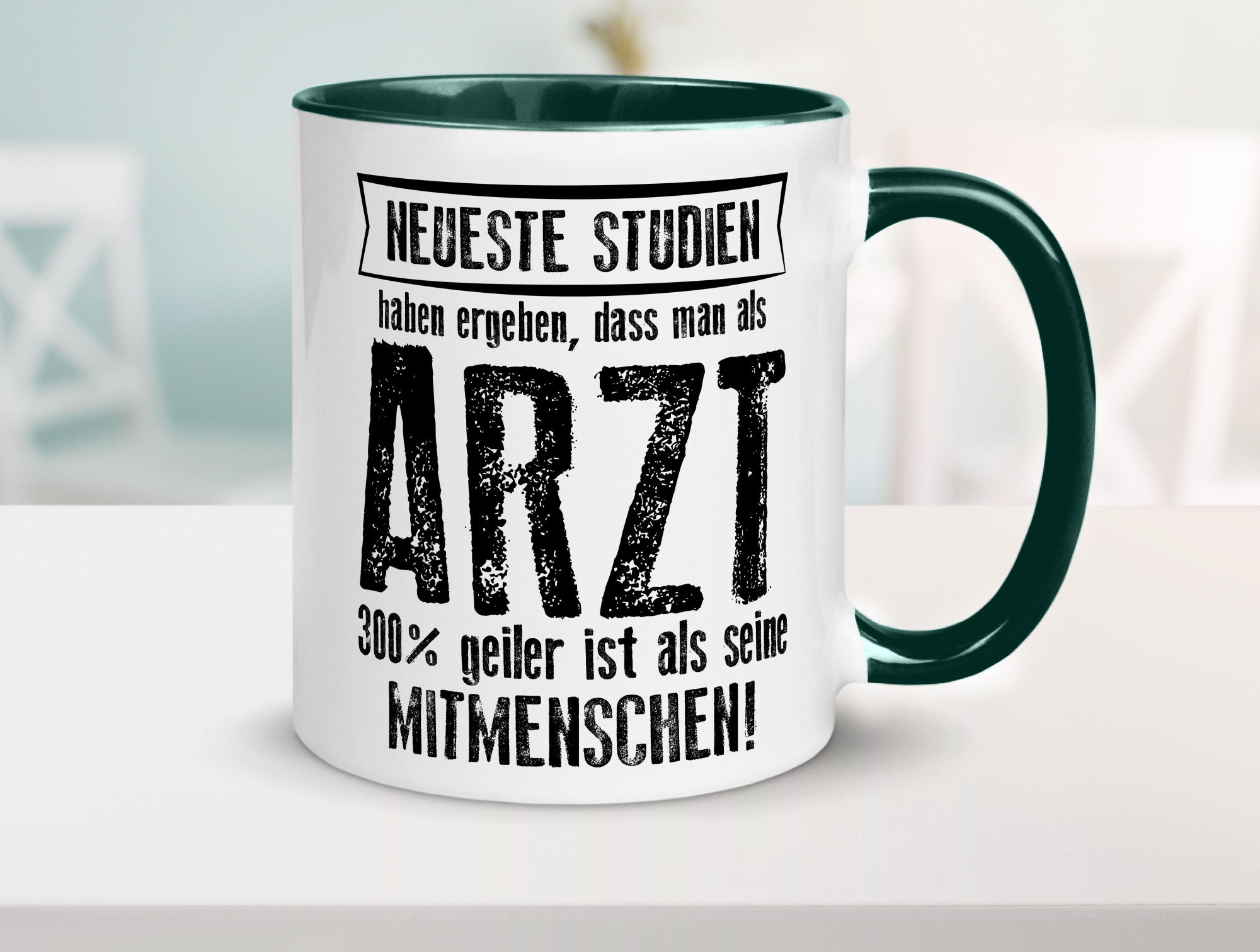 Neuste Studien: Arzt | Medizin Doktor Facharzt Geschenkidee Humor Tasse