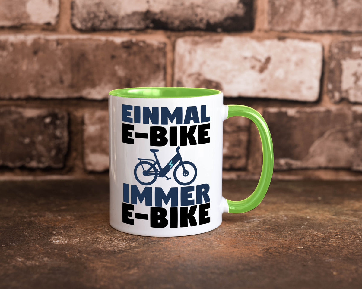 E-Bike Fahrer | Radfahrer Tasse Fahrrad Elektrorad lustiger Spruch Geschenk