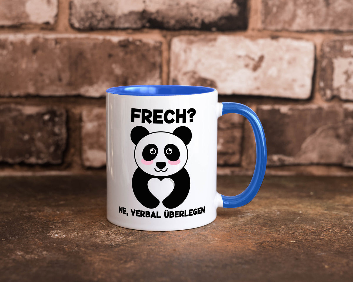 Frech | Verbal überlegen süßer Pandabär kecker Spruch lustiger Geschenk Humor Tasse