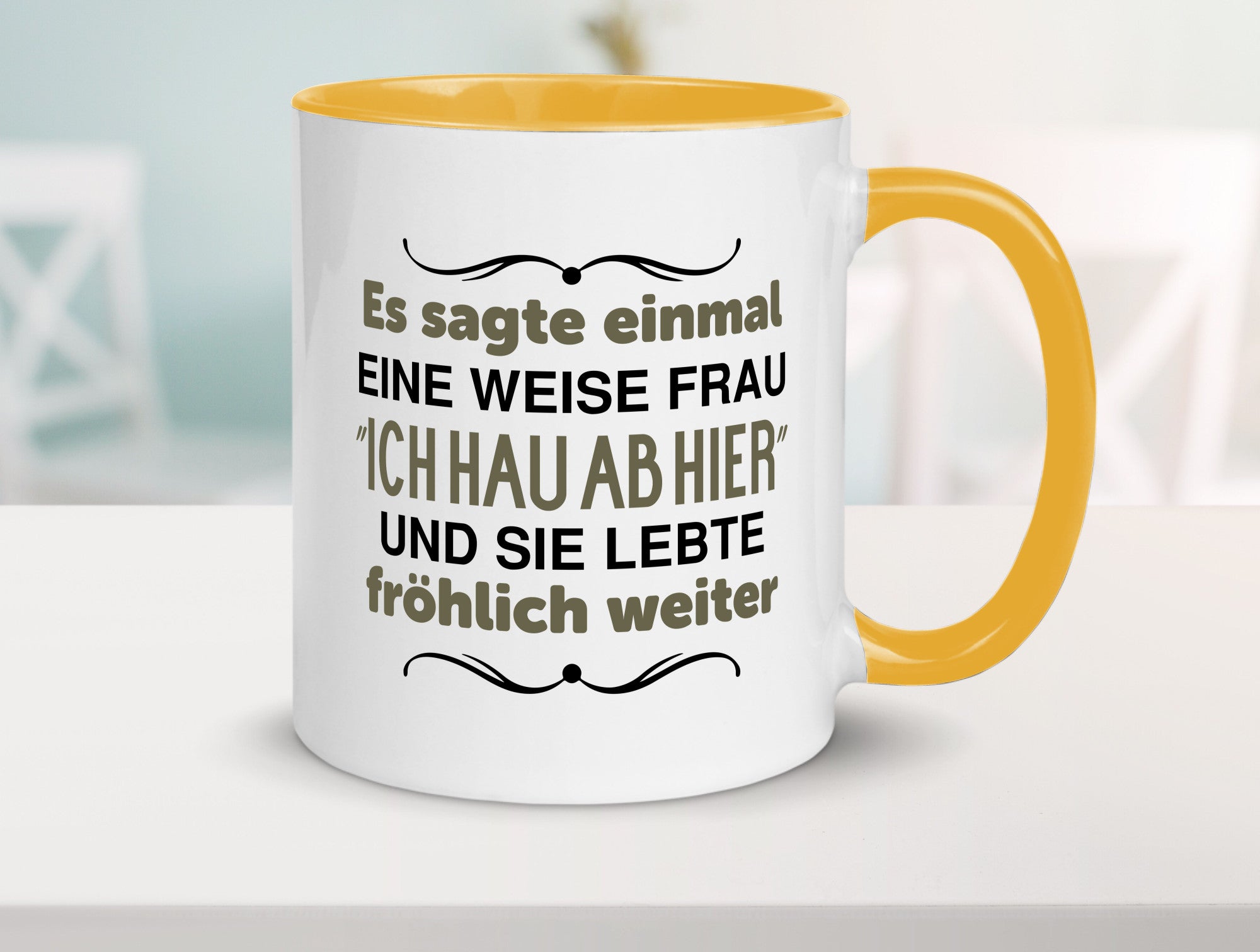 Eine weise Frau sagte einmal | Trennung lustig Humor Geschenkidee Geschenk Tasse