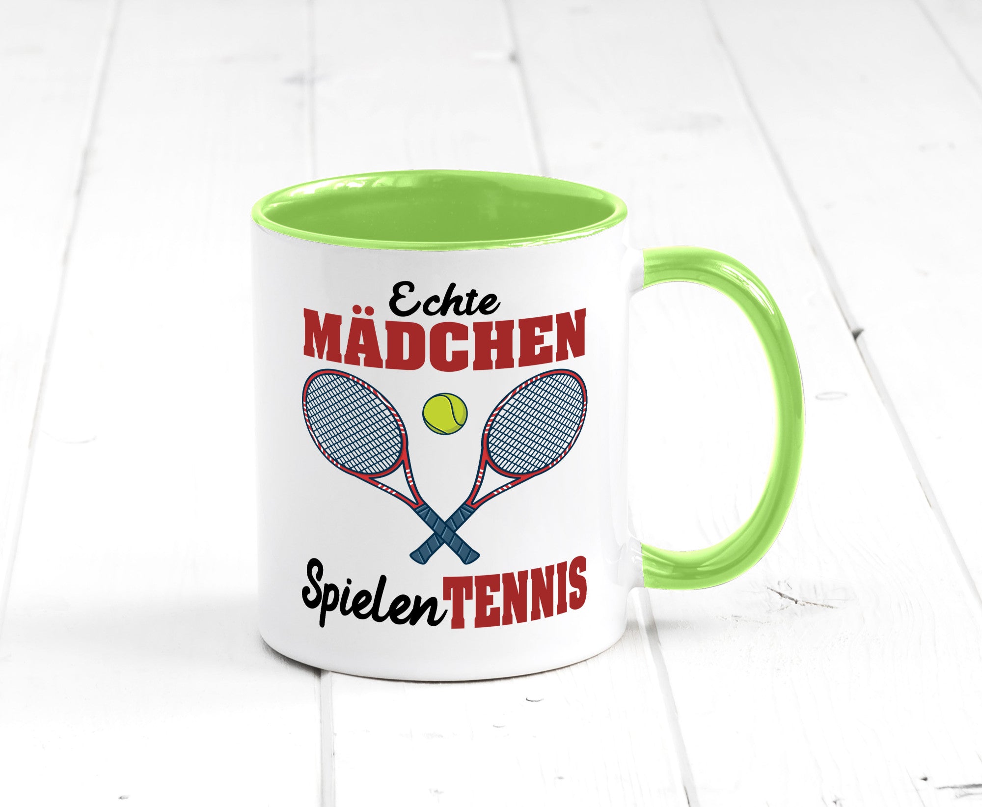 Echte Mädchen Spielen Tennis | Sport Geschenkidee Humor Tasse
