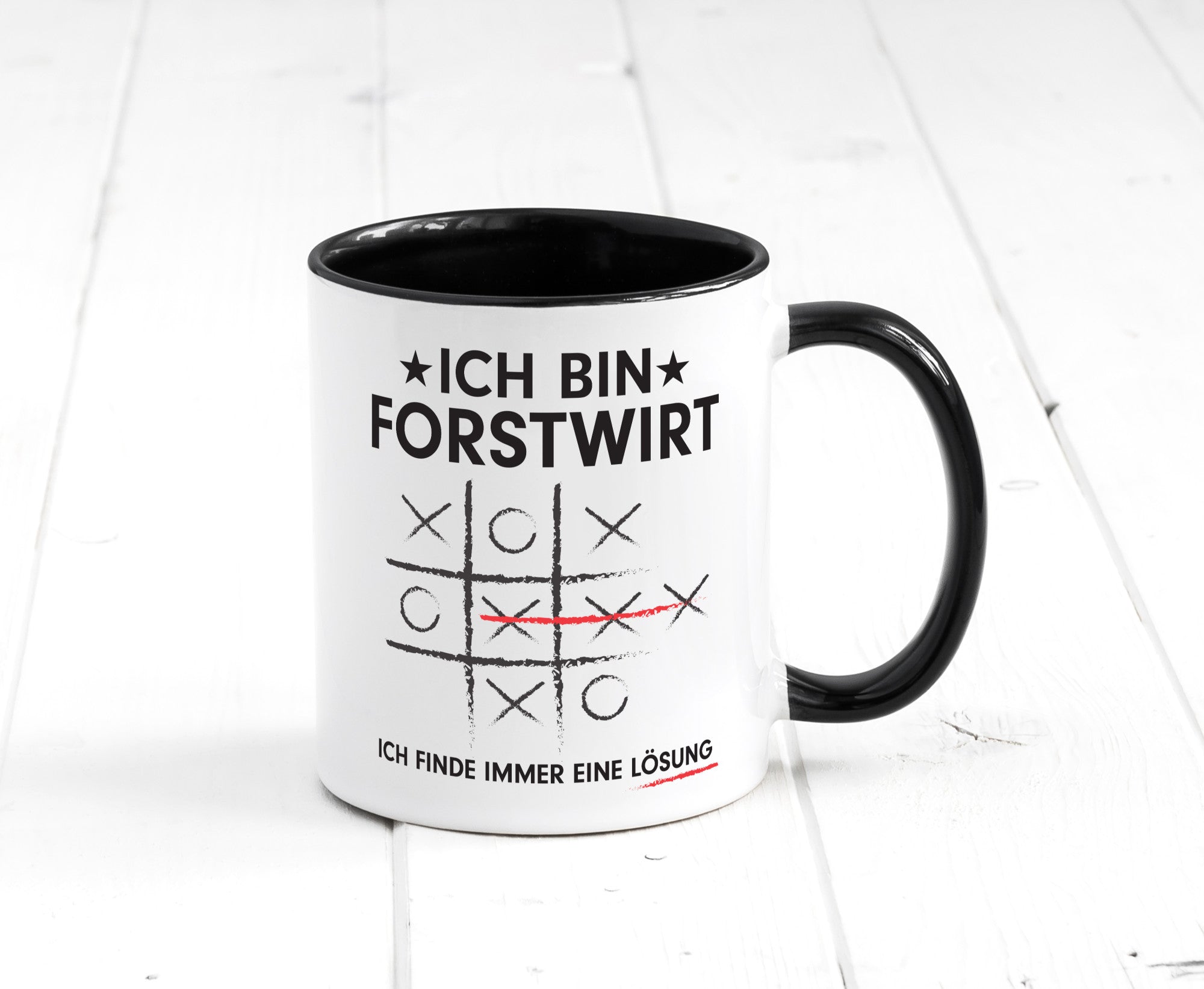 Lösung finden: Forstwirt | Waldarbeiter v2 Geschenkidee Arbeit Kollegen Büro