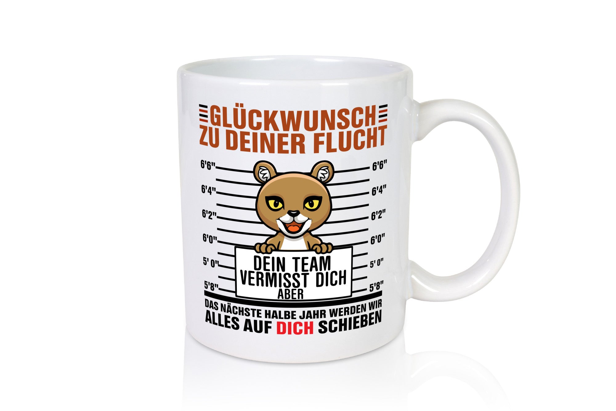 Glückwunsch zu deiner Flucht | Abschiedgeschenk v2 lustiger Spruch Geschenk