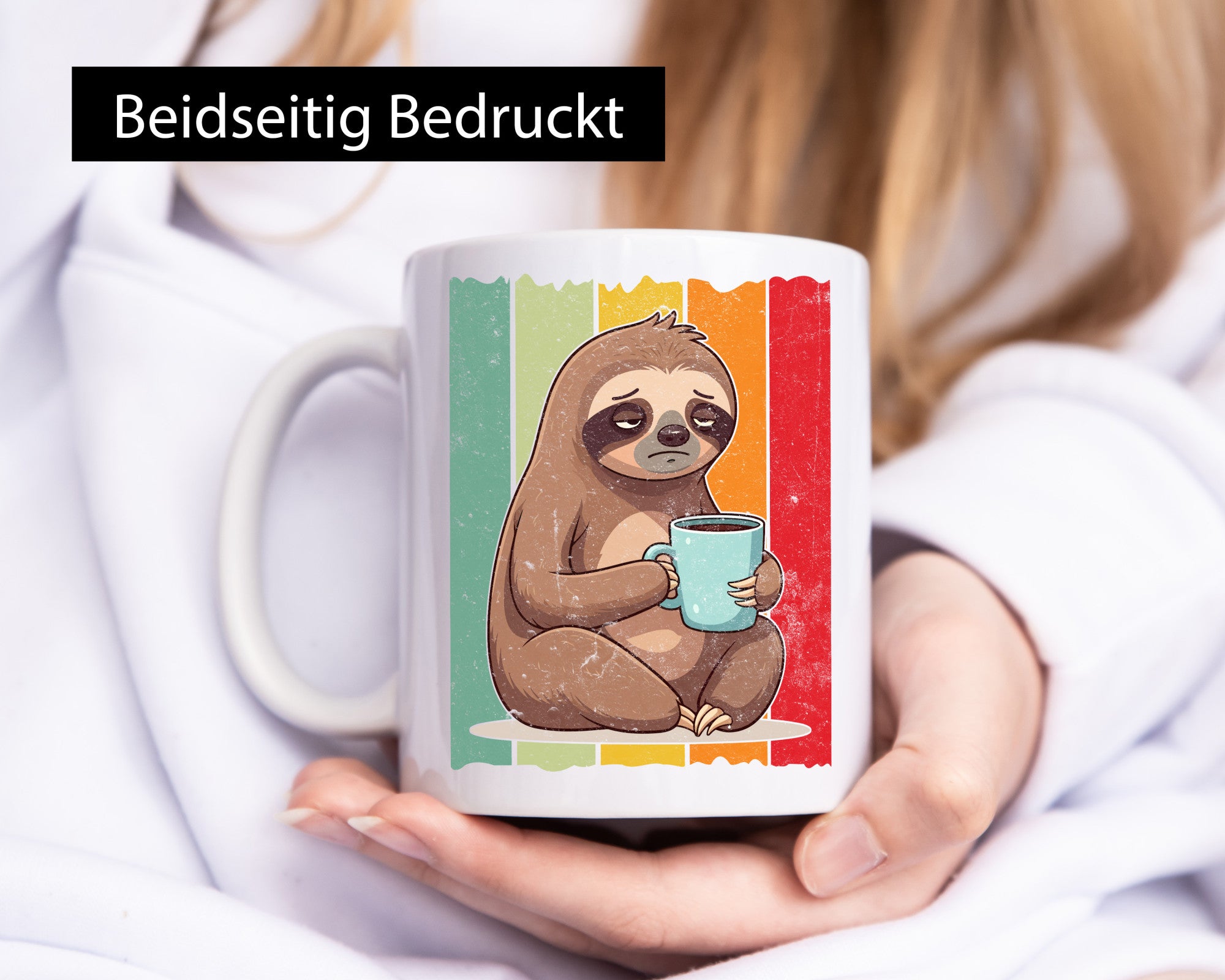 Bevor du Fragst nein | Faultier Kaffee Ich hasse menschen lustig Tierliebhaber