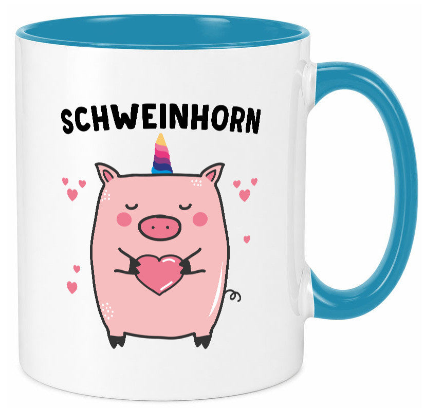 Schweinhorn lustig Humor Geschenkidee Geschenk Tasse