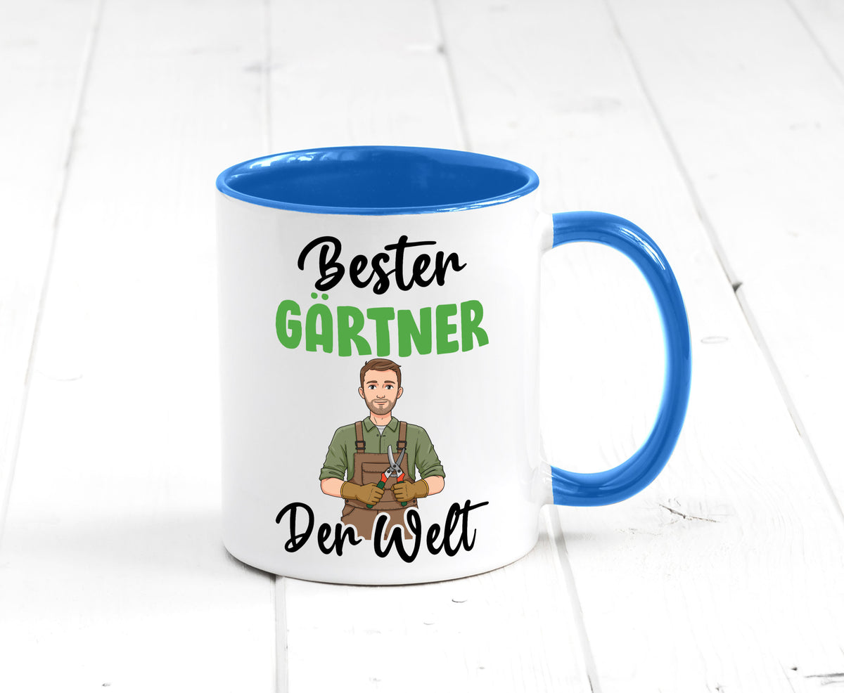 Bester Gärtner | Gartenbau v2 Geschenk Humor Geschenkidee lustiger Spruch Tasse