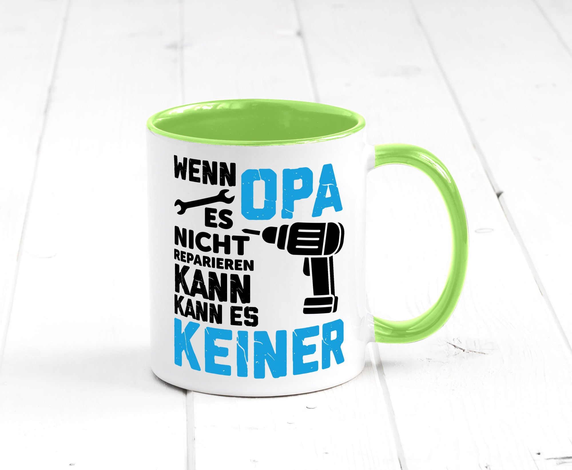 Wenn opa es nicht Reparieren kann | für alles Geschenkidee Familie Humor Tasse
