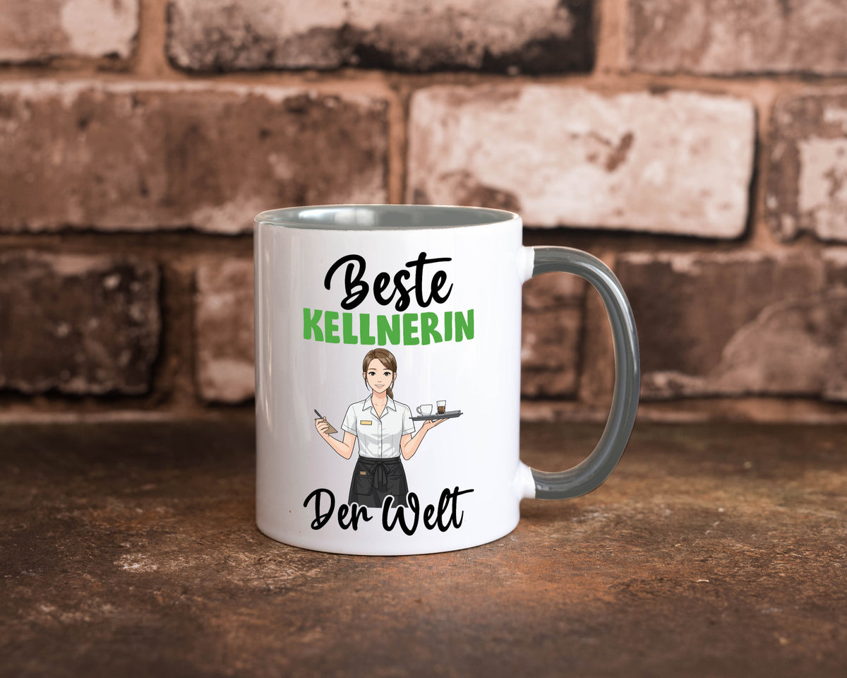 Beste Kellnerin | Beruf kellnern Bedienung v2 Humor Arbeit Kollegen Büro Tasse