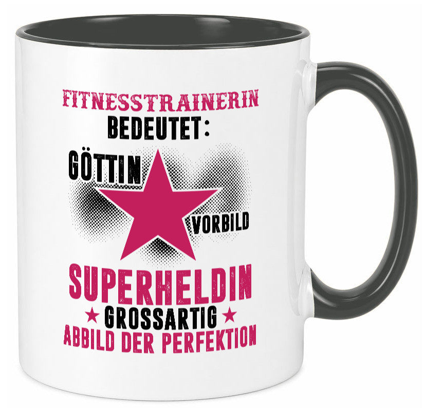 Bedeutung von Fitnesstrainerin | Trainerin Sport lustiger Spruch Geschenk Humor Tasse