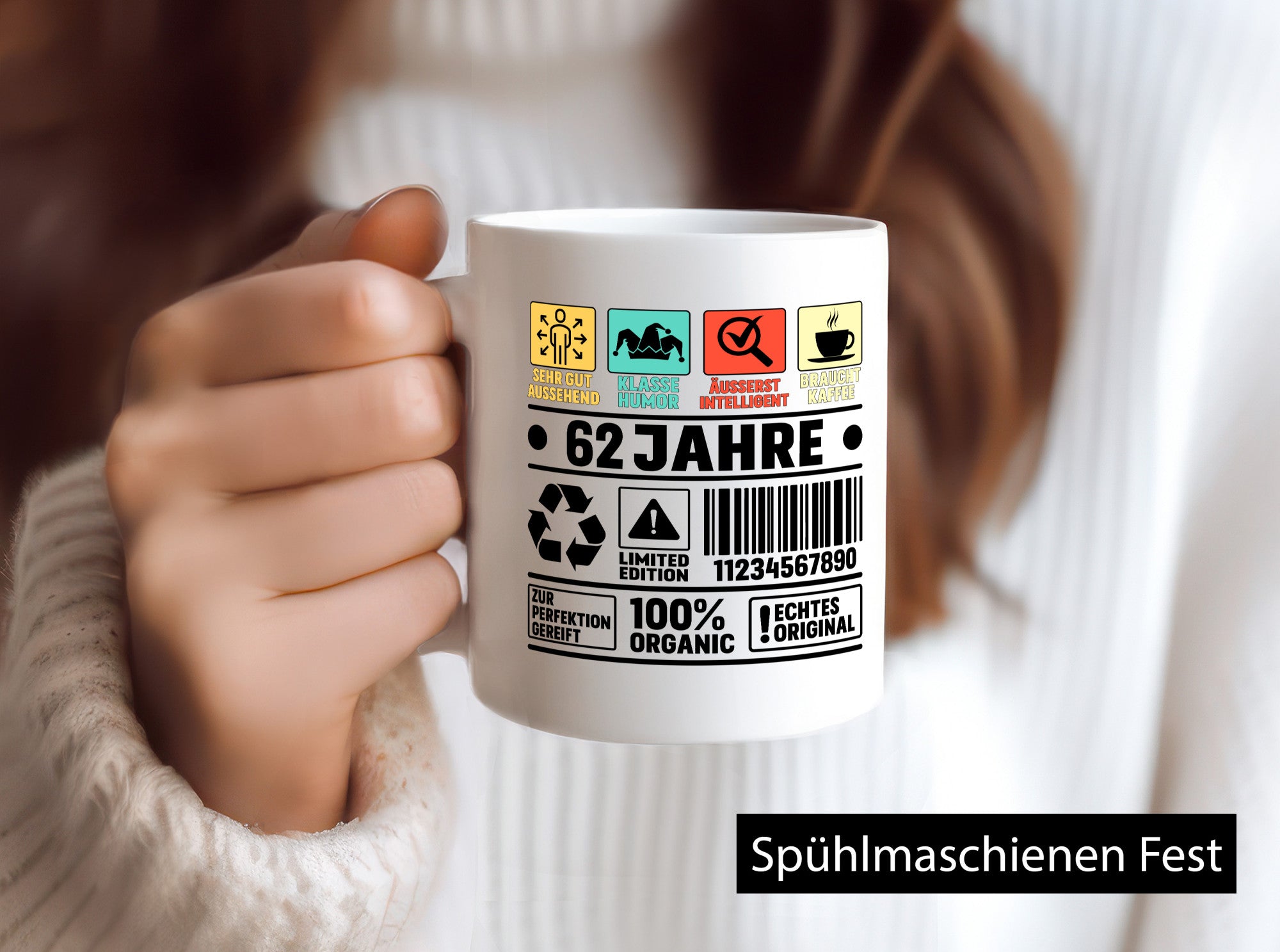 62. Geburtstag | 62 Jahre Humor Limited Edition lustiger Spruch Geschenk