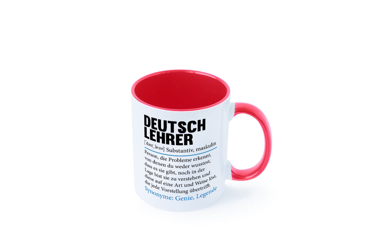 Deutschlehrer Spruch | Lehrer Schule Humor lustig Geschenkidee Geschenk Tasse