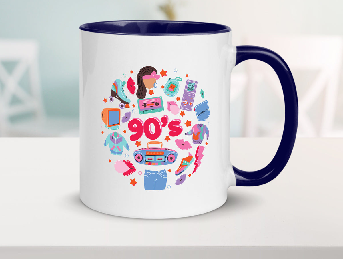 90er Jahre | Alte Zeit Nostalgie Humor Geschenkidee Tasse