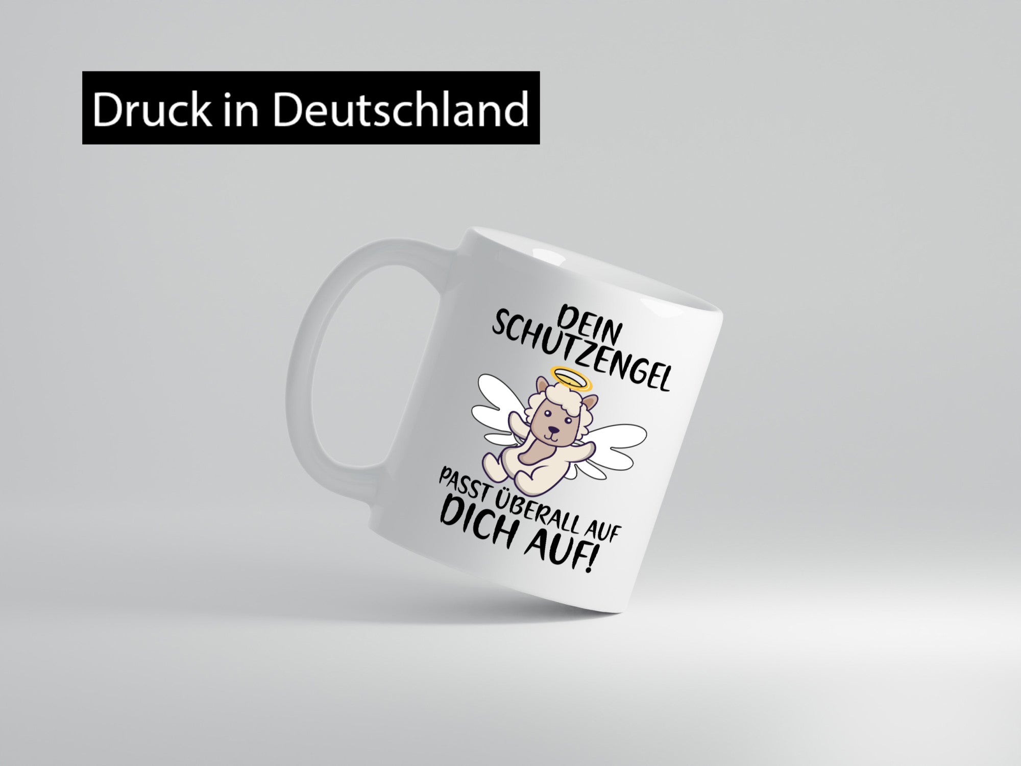 Dein Schutzengel passt auf | Sheepworld Schaf Comic Geschenk Humor Geschenkidee