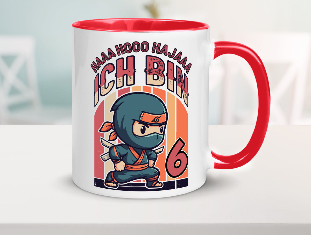 6. Geburtstag | Ninja Junge 6 Jahre Humor Geschenkidee Tasse