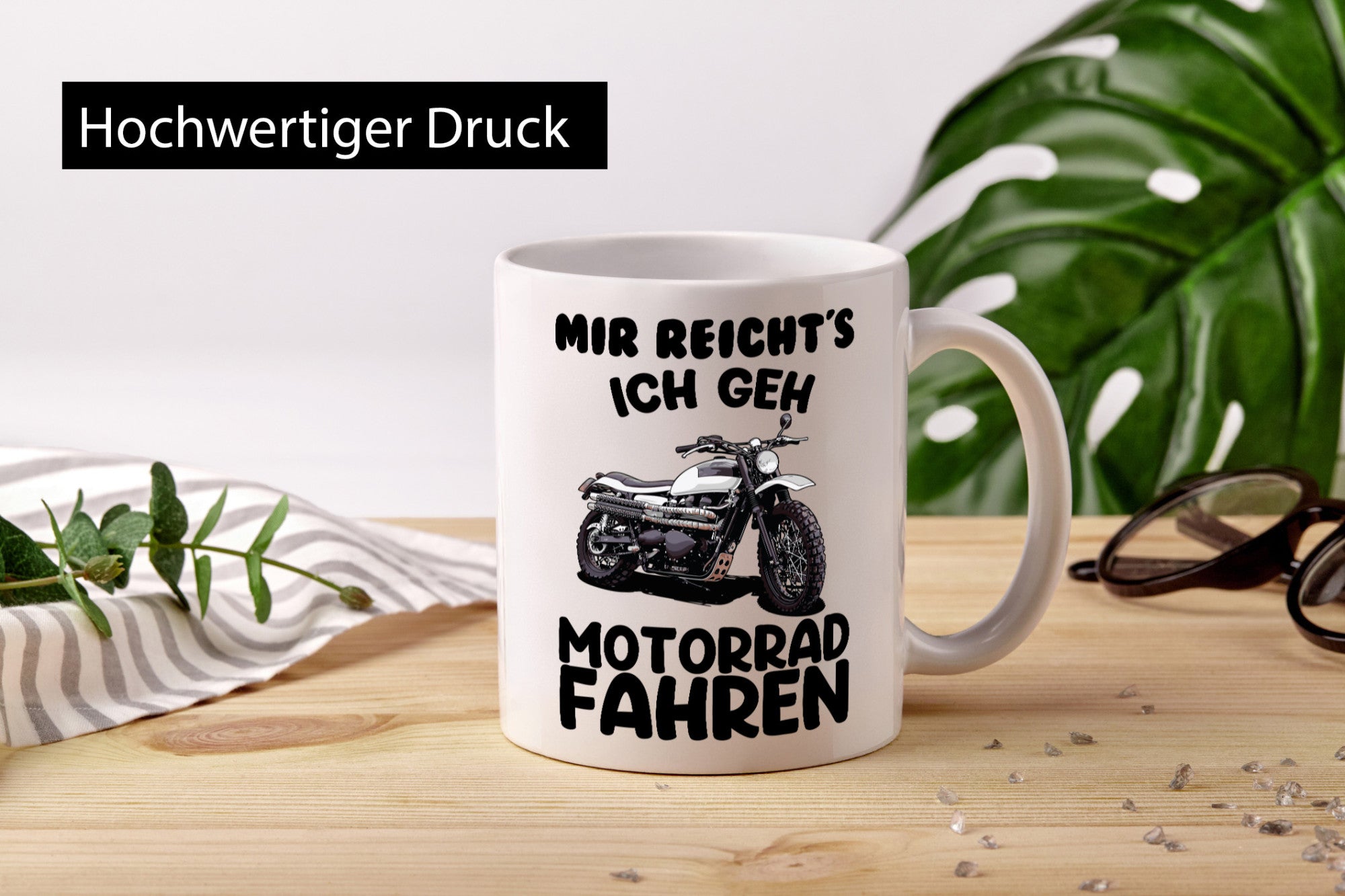 Motorrad Fahrer Tasse Geschenkidee Humor