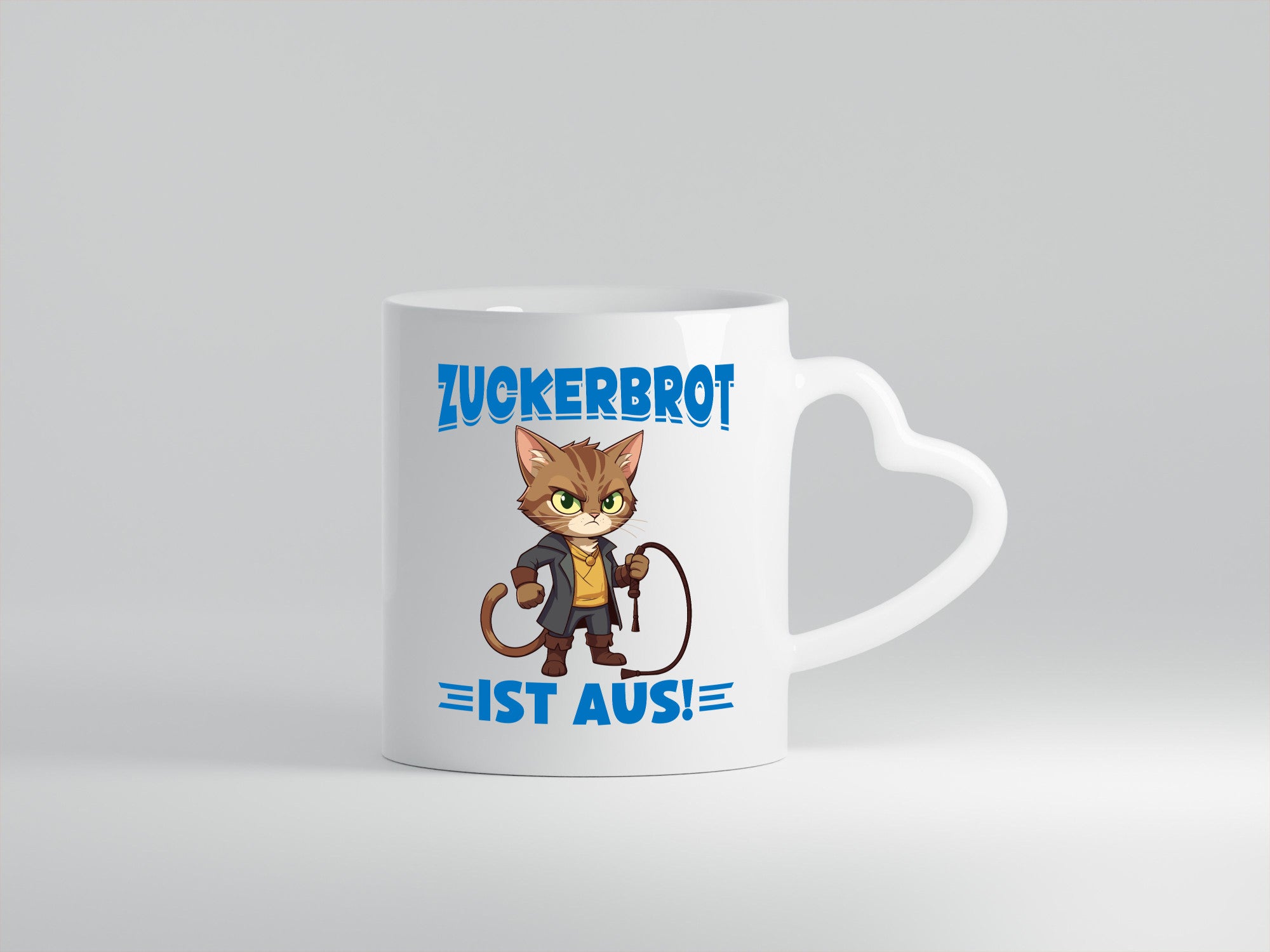 Zuckerbrot ist aus | Katze mit Peitsche Geschenk Tierliebhaber Humor lustiger
