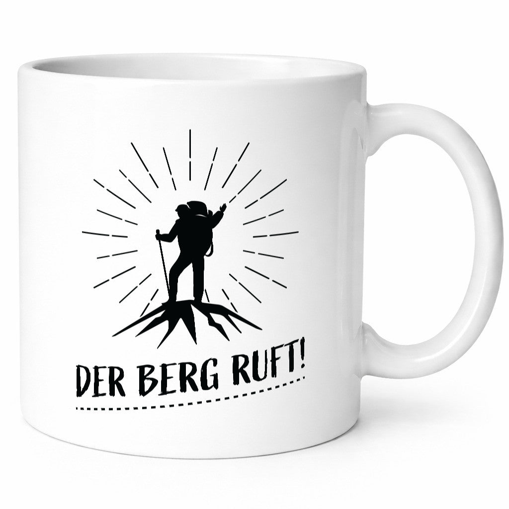 Der Berg ruft | Bergsteiger Humor Geschenkidee Tasse