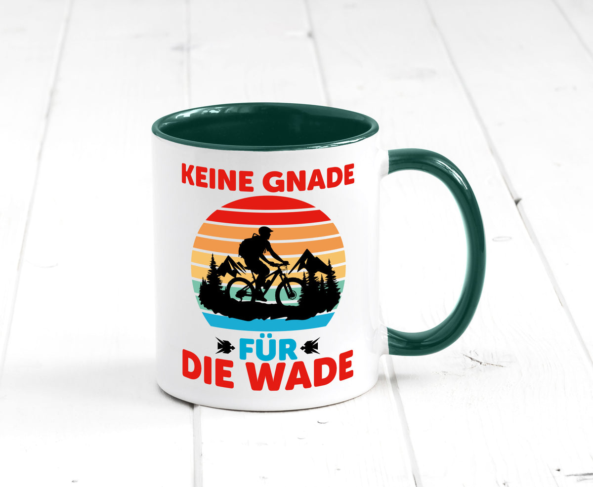 Keine Knade für die Wade | BMX Renrad Biker v2 lustig Humor Geschenkidee Tasse