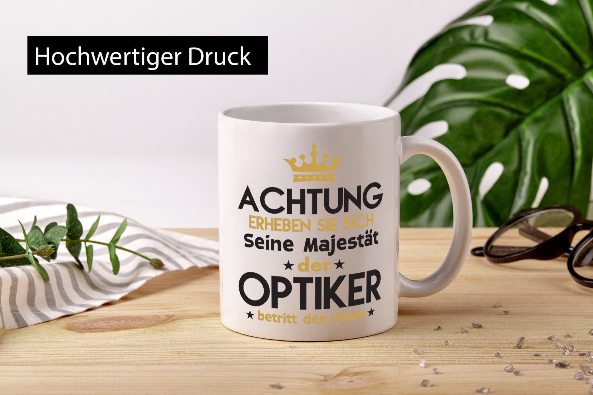Seine Majestät Optiker | Augenoptiker Humor Geschenkidee Tasse